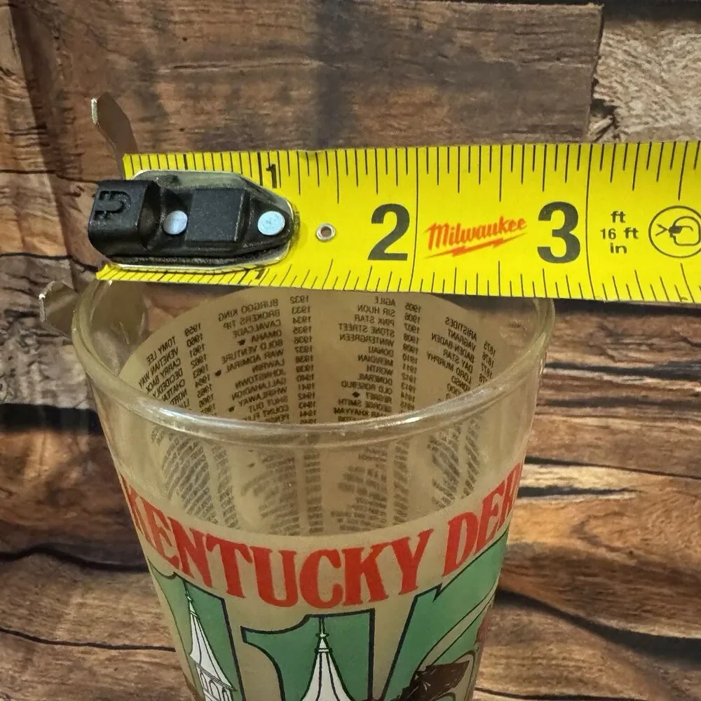 1989 Kentucky Derby Souvenir Churchill Downs Mint Julep Glass 115th Running